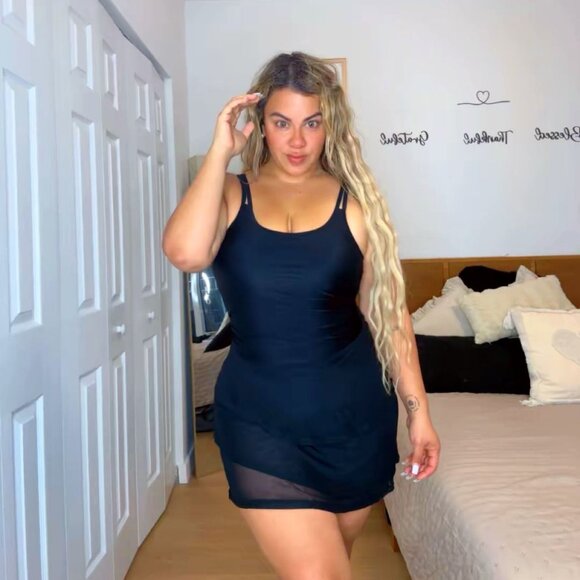 Arolina Other - Arolina Women's One-Piece Swim Dress Tummy Control Modest Swimsuit with Swim NEW